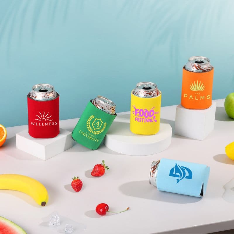 Custom printed can coolers