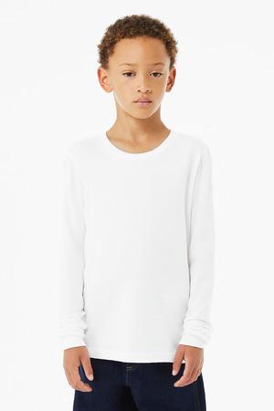 BELLA+CANVAS Youth Heather CVC Long Sleeve Tee
