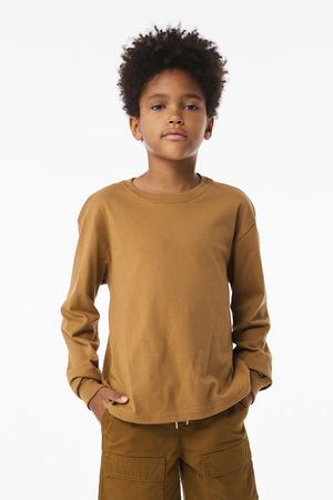 BELLA+CANVAS Youth 6-Ounce Heavyweight Long Sleeve Tee