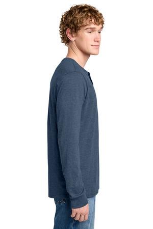 District Perfect Tri Long Sleeve Henley