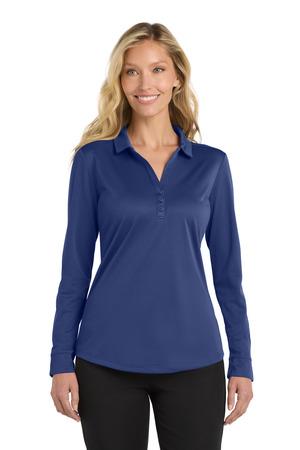 Port Authority Women's Silk Touch Performance Long Sleeve Polo
