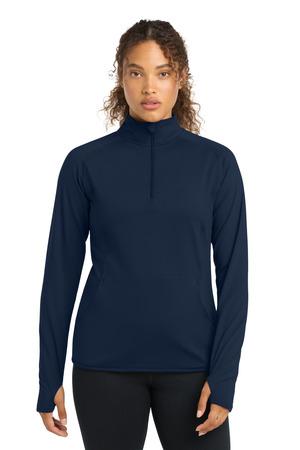 Sport-Tek Women's Sport-Wick Stretch 1/4-Zip Pullover