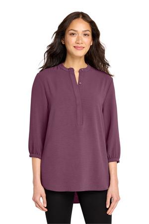 Port Authority Women's 3/4-Sleeve Textured Crepe Tunic