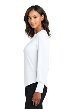 Mercer+Mettle Women's Stretch Jersey Long Sleeve Blouson Top