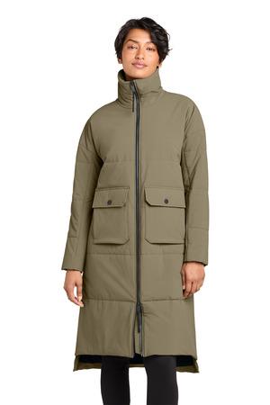 MiiR Women's Sashiko Stretch Puffy Long Jacket