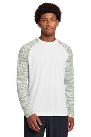 Sport-Tek Drift Camo Colorblock Long Sleeve Tee