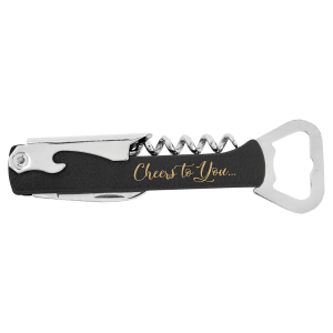 Laserable Leatherette Wine Bottle Opener