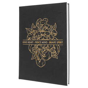 7" x 9 3/4" Laserable Leatherette Journal with Lined Notepad