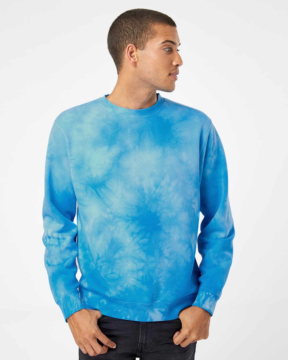 Unisex Midweight Tie-Dyed Crewneck Sweatshirt
