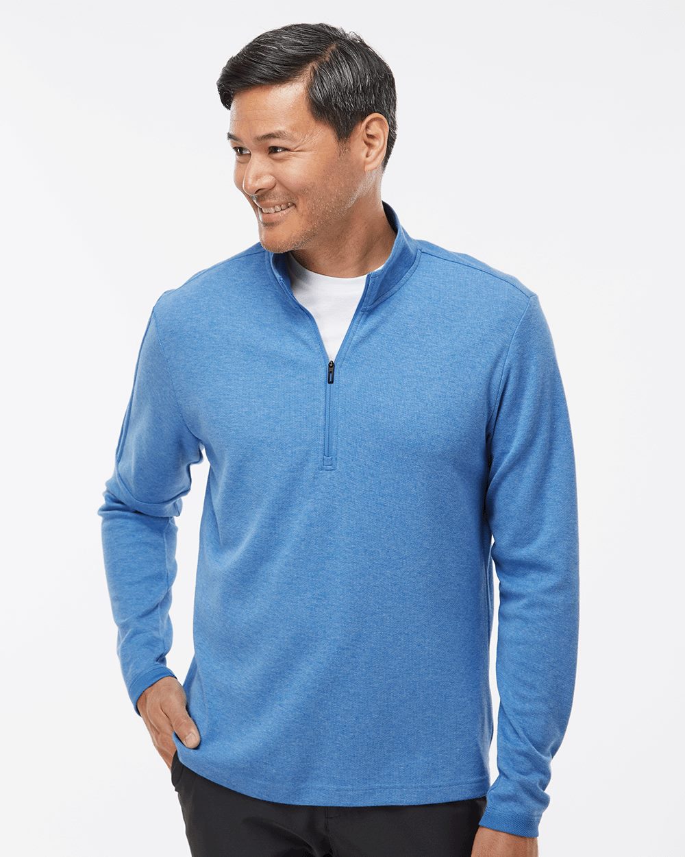 Men's 3-Stripes Quarter-Zip Sweater Pullover