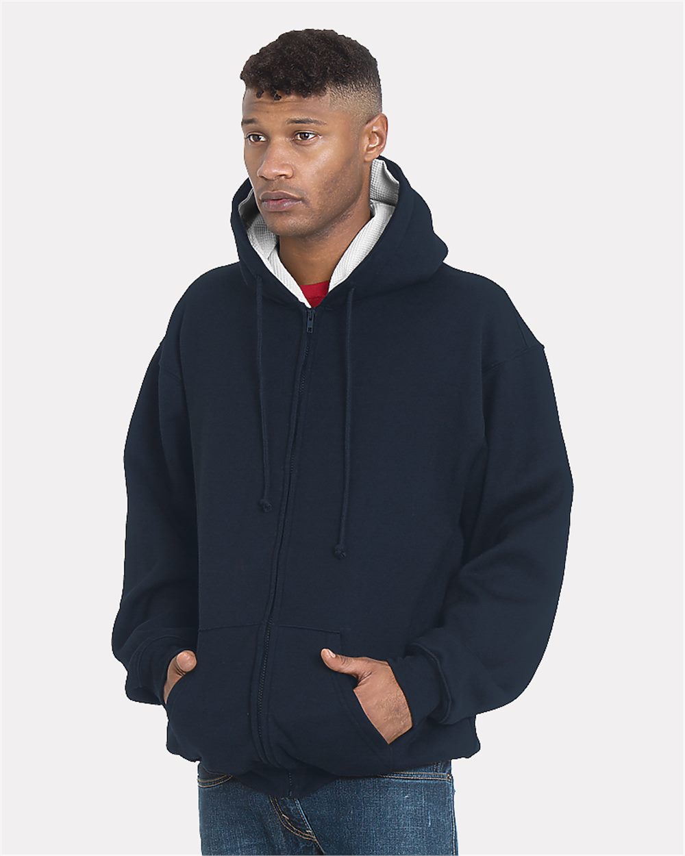 Unisex USA-Made Super Heavy Thermal Lined Full-Zip Hooded Sweatshirt
