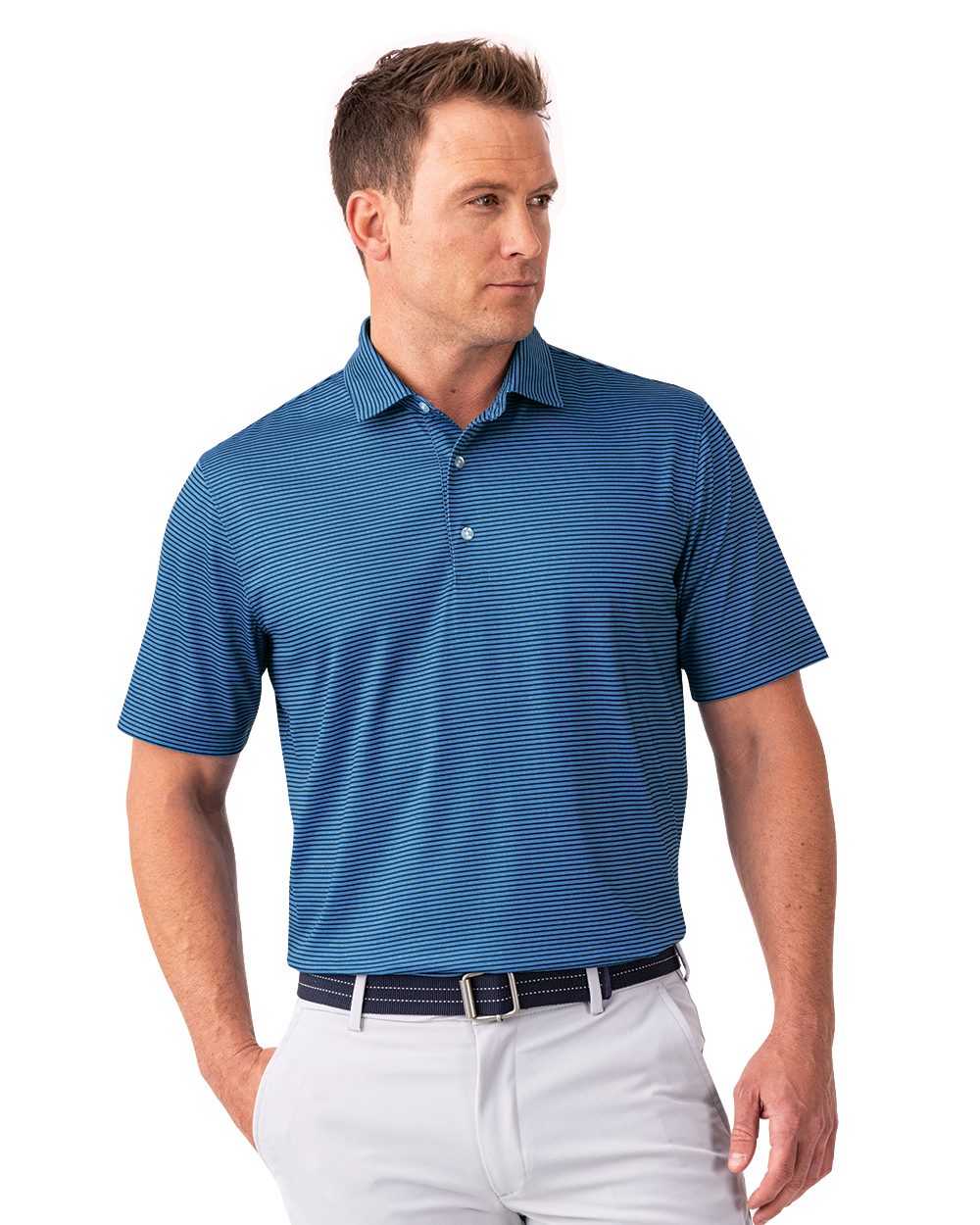 Men's Aiken Striped Polo