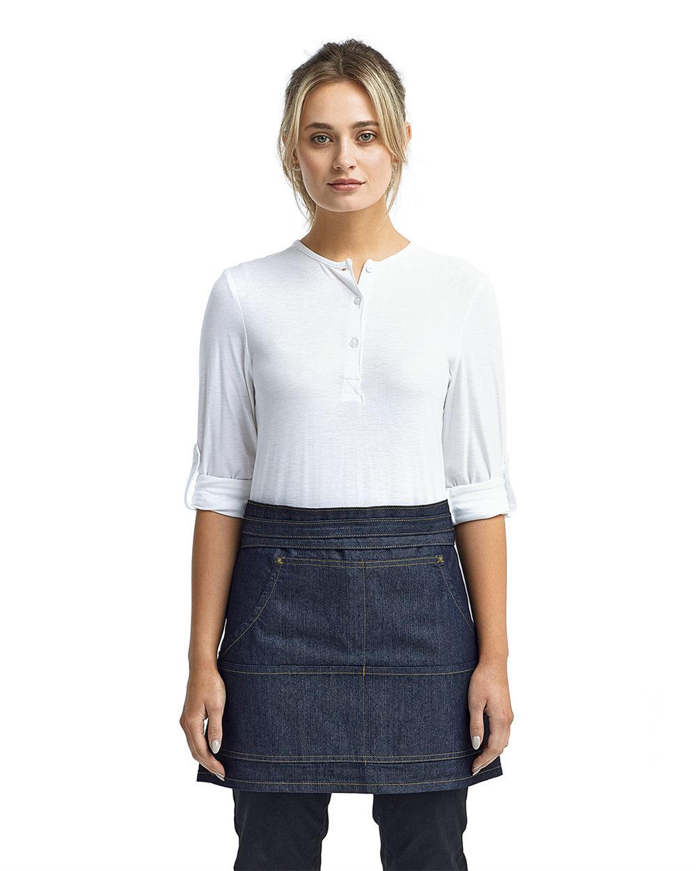 Jeans Stitch Denim Waist Apron