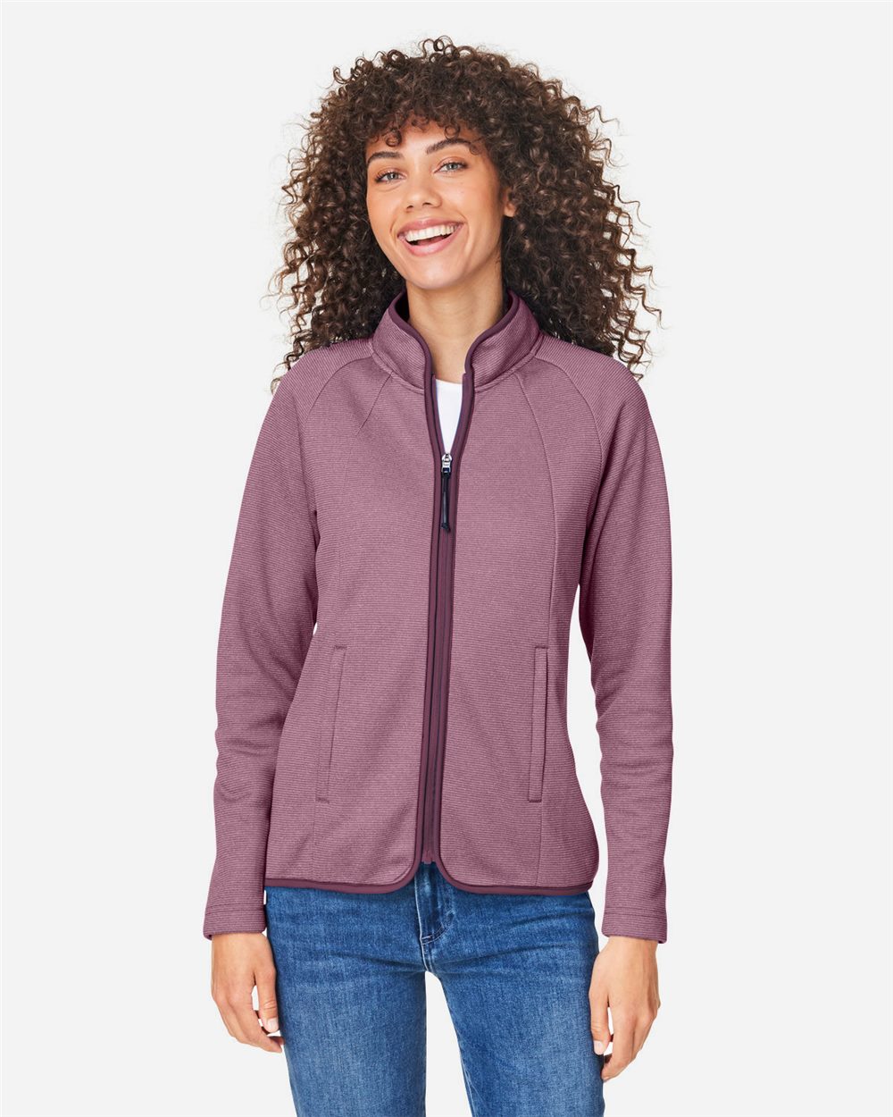 Women's Venture Heathered Stripe Full-Zip Jacket
