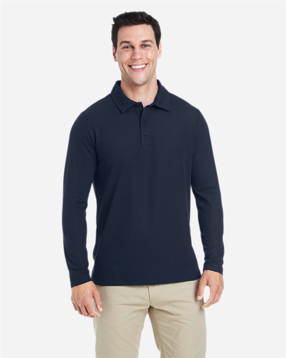Men's Fusion ChromaSoft™ Long Sleeve Pique Polo