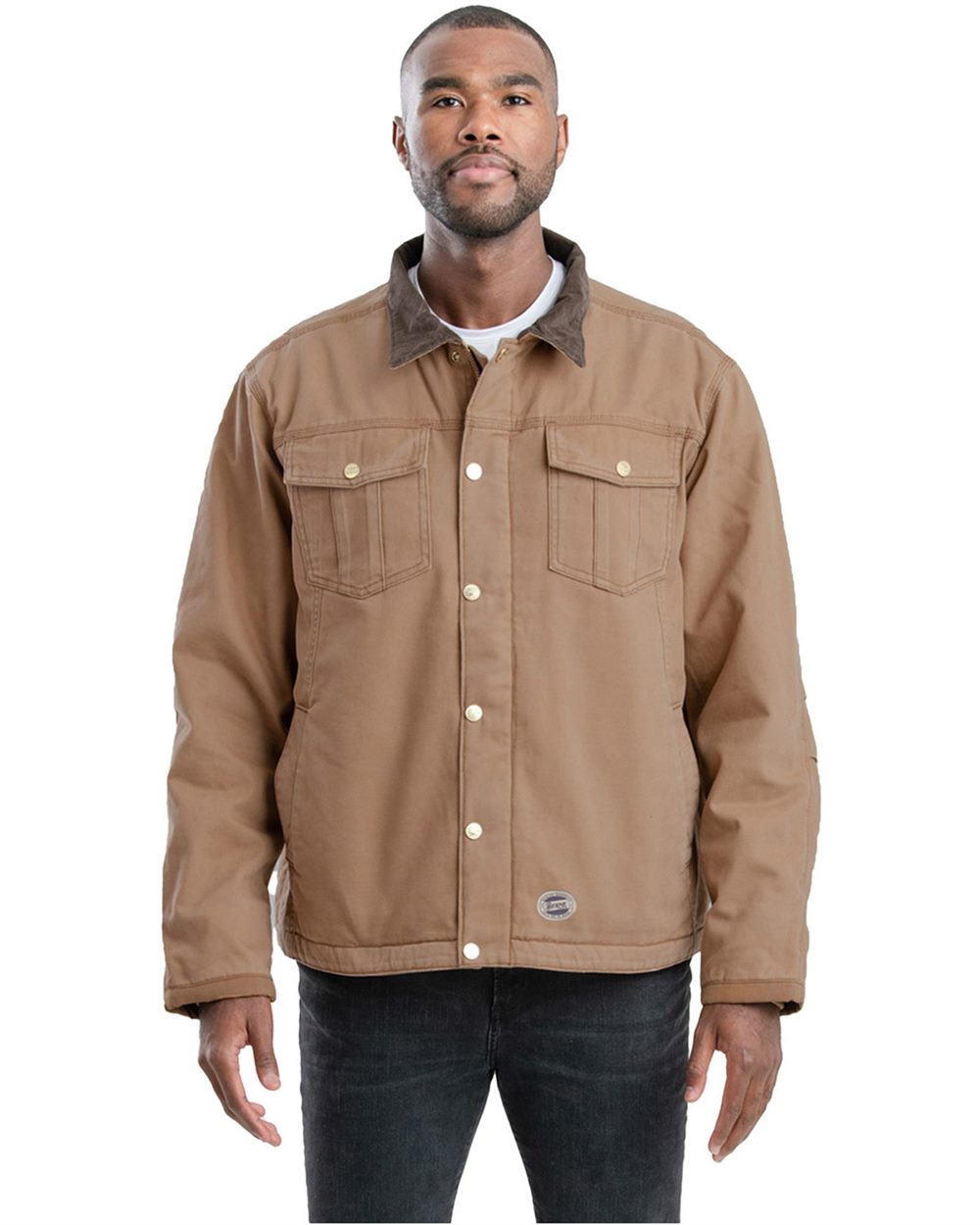 Men's Tall Vintage Washed Sherpa-Lined Work Jacket
