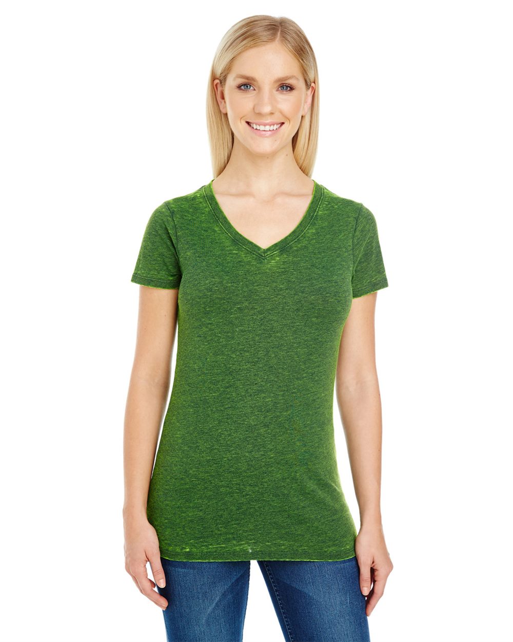 Women's Cross Dye V-Neck T-Shirt