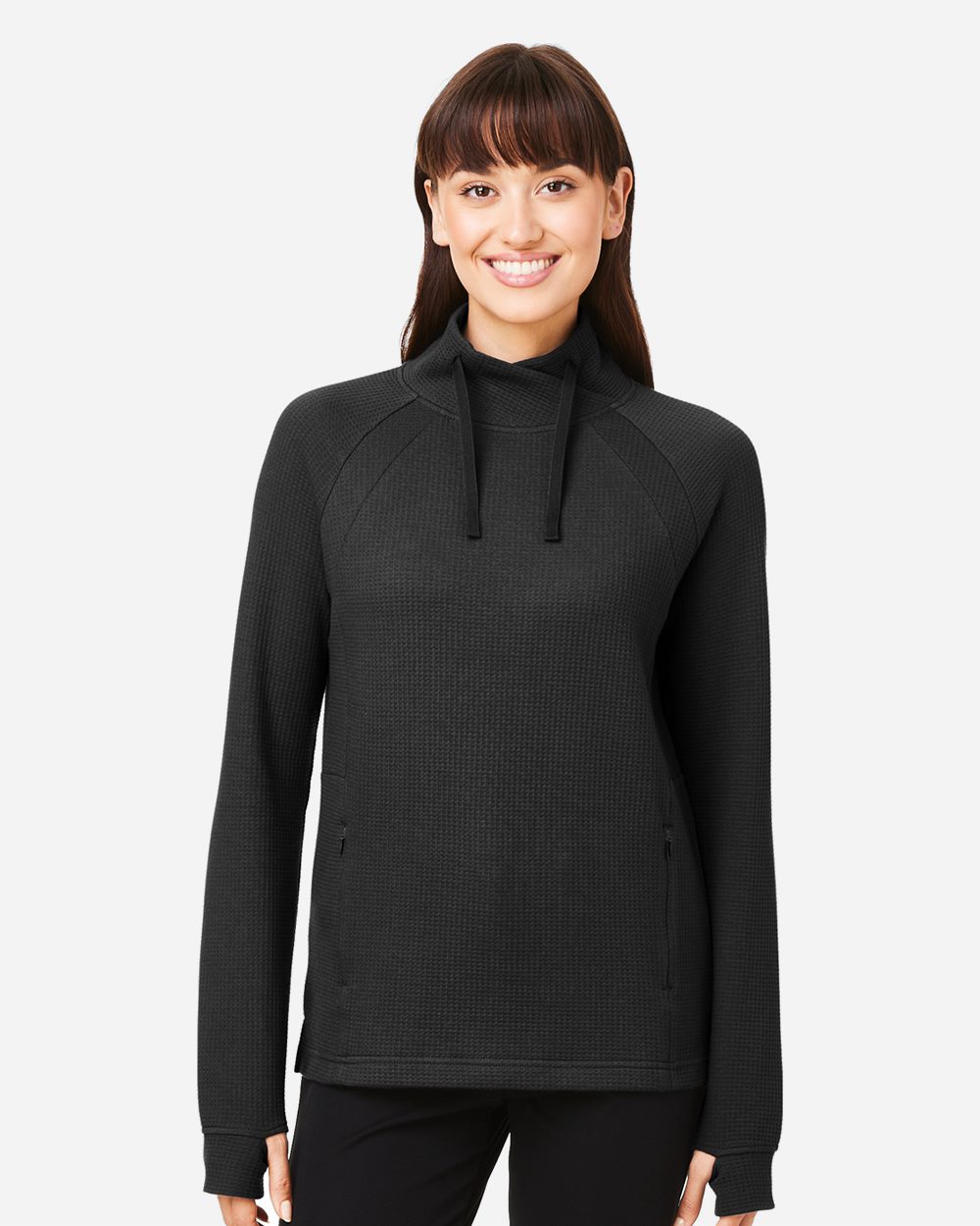 Women's Rhythm Waffle Cross-Neck Pullover