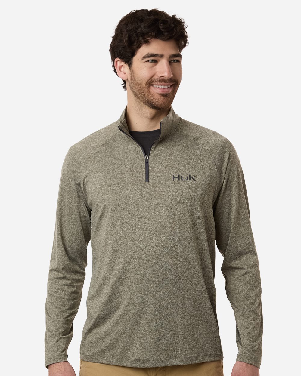 Men's Airweight Heather Quarter-Zip Pullover