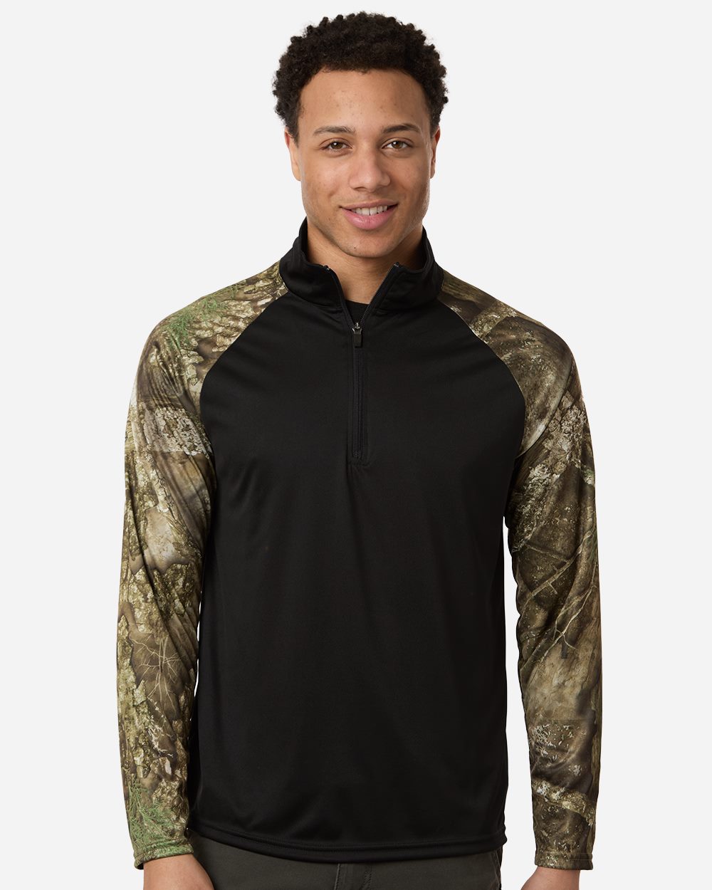 Unisex Realtree® Performance Colorblocked Quarter-Zip Pullover