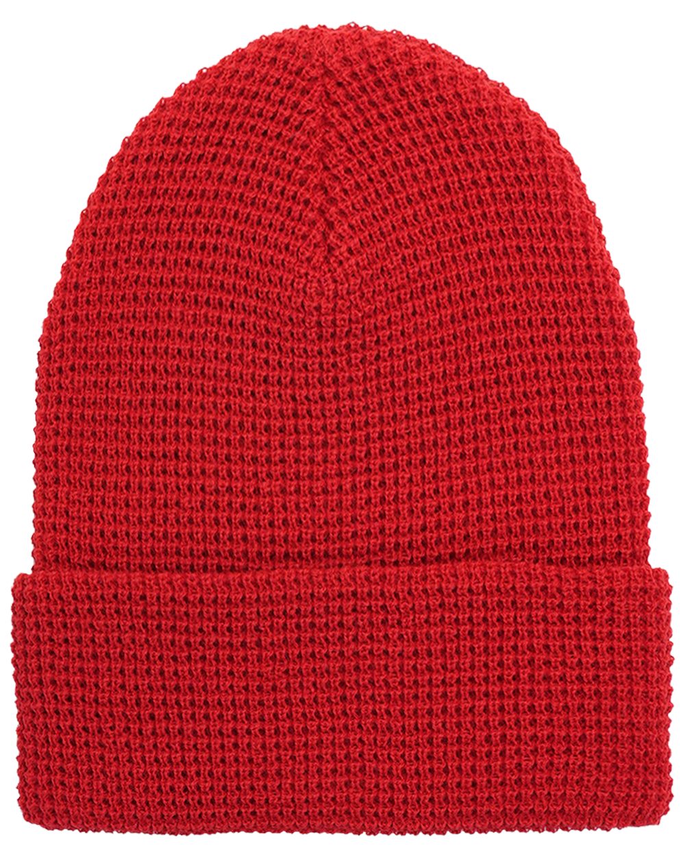 Waffle Cuffed Knit Beanie