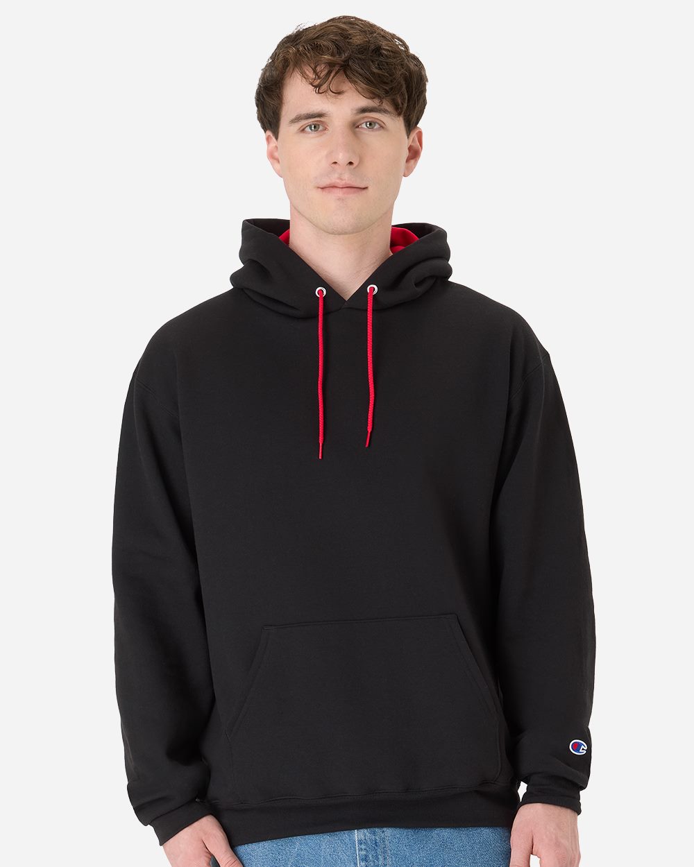 Unisex Powerblend® Contrast Color Hooded Sweatshirt
