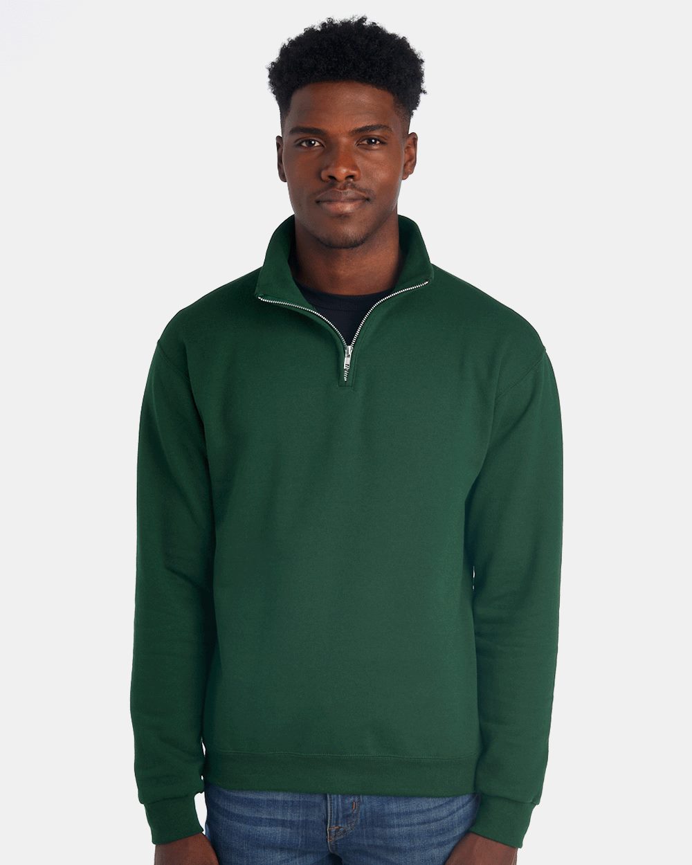 Unisex Nublend® Cadet Collar Quarter-Zip Sweatshirt