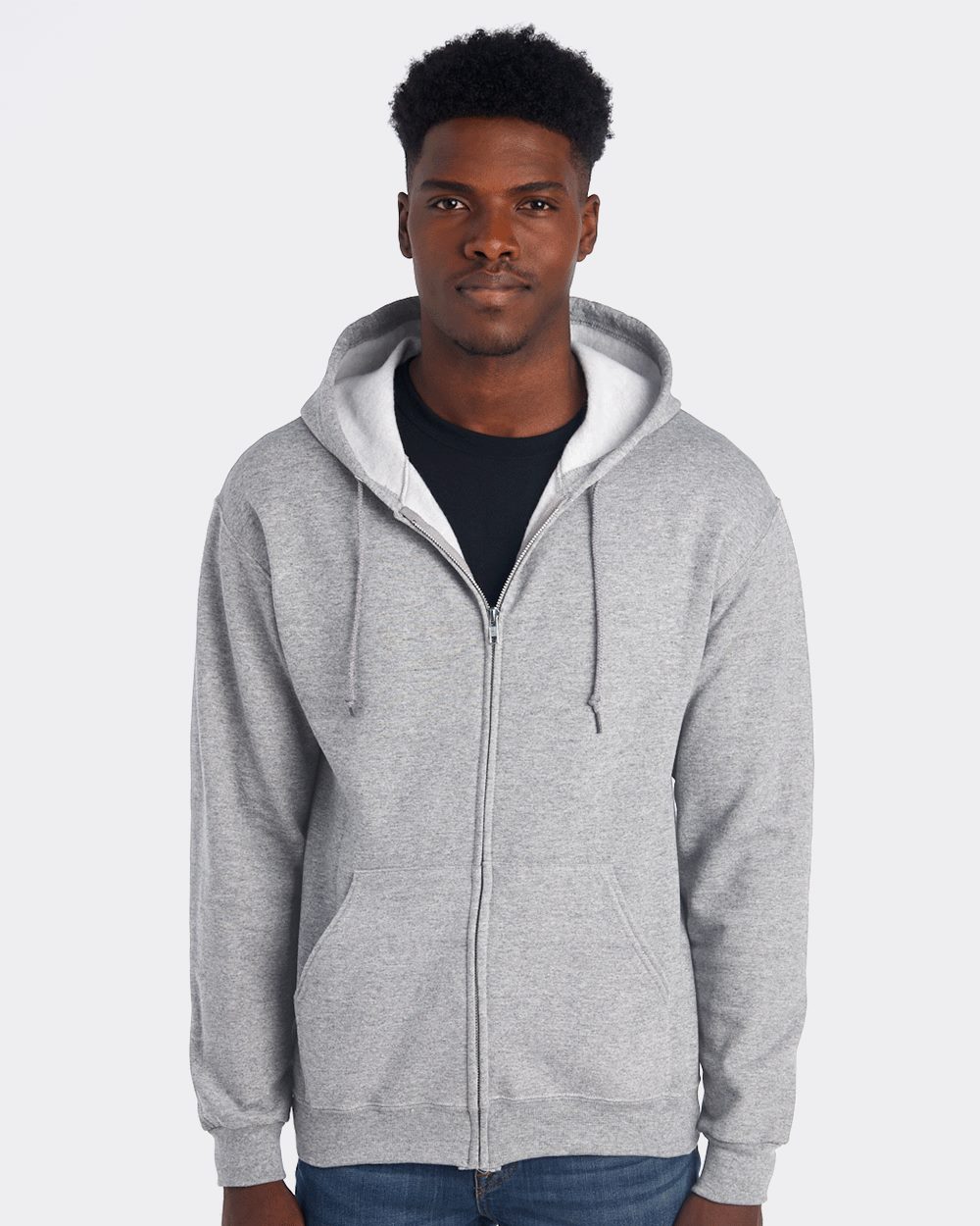 Unisex NuBlend® Full-Zip Hooded Sweatshirt