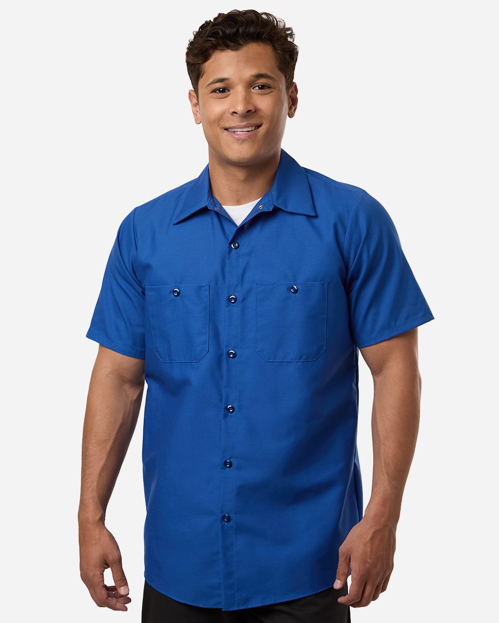 Men's Tall Industrial Short Sleeve Work Shirt