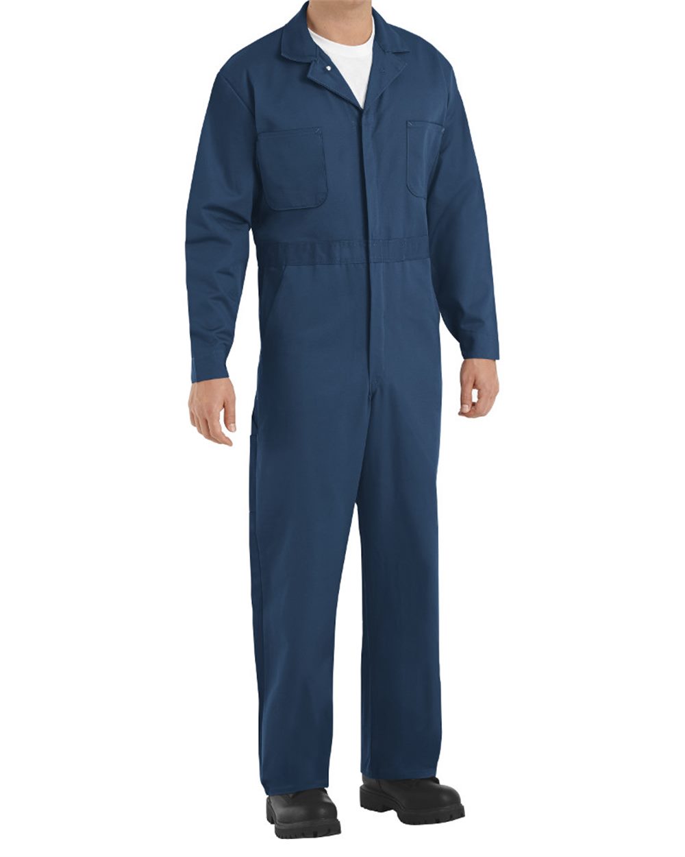 Men's Tall Button-Front Cotton Coverall