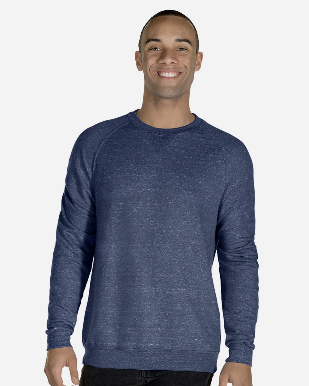 Unisex Snow Heather French Terry Crewneck Sweatshirt